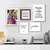Kit 5 Quadros decorativos Sala Leão Gratidão Colorido Com Moldura - comprar online