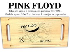 PINK FLOYD THE WALL TABLA DE ASADO Y PICADAS CON GRABADO LASER REGALOS DE CUMPLEAÑOS - comprar online