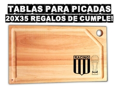 Tabla/Plato de Racing CLub de avellaneda regalos originales y utilizables