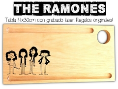 The Ramones! Tabla multiuso con grabado laser. Regalos originales para cumpleaños!