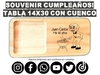 Tablas regalos de cumpleaños personalizados con grabado laser souvenirs