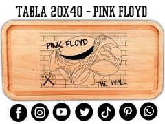 PINK FLOYD - TABLA DE ASADO Y PICADAS 20x40! - PICATABLAS GRABADO LASER