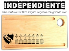 Independiente de Avellaneda. Tablas multiuso con grabado laser. Regalos originales y utilizables para todo el año!