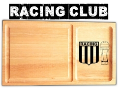 Plato de asado Racing Club de Avellaneda. Regalos originales y utilizables todo el año!