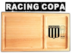 Racing Club plato de asado grabado laser. Regalos originales de cumple y utilizables!