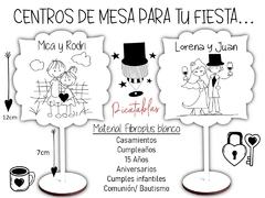 centros de mesa en fibroplus boda casamientos wedding en internet