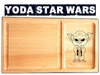 Yoda Star Wars plato de asado con guarnicion y grabado laser!