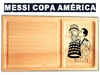 Messi Copa America plato de asado con cuenco para guarnicion. Regalos de cumple para siempre!