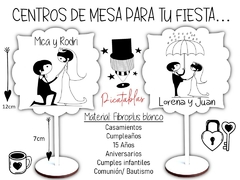 CENTROS DE MESA EN FIBROPLUS WEDDING BODA en internet