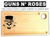 Guns N Roses Tabla multiuso con grabado laser. Regalos originales y utilizables todo el año!