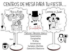 Imagen de CENTROS DE MESA EN FIBROPLUS WEDDING BODA