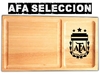 AFA Seleccion Argentina Messi plato de asado con cuenco de guarnicion y grabado laser!