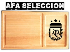 AFA Seleccion Argentina Messi plato de asado con cuenco de guarnicion y grabado laser!