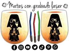 star wars mate con grabado laser personajes regalos de cumpleaños - PICATABLAS GRABADO LASER
