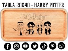 HARRY POTTER - REGALOS DE CUMPLEAÑOS - TABLA MULTIUSO CON GRABADO LASER