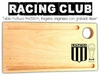 Racing Club tabla multiuso con grabado laser. Regalos originales y utilizables.