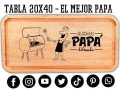 ASADO REGALOS ORIGINALES PARA PAPA - DIA DEL PADRE - CUMPLEAÑOS - REGALOS SORPRESA - PICATABLAS GRABADO LASER