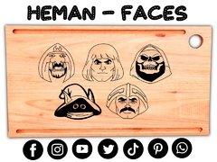 HEMAN RETRO DIBUJOS TABLA DE ASADO CON GRABADO LASER en internet