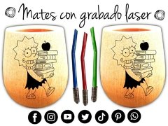 SIMPSONS LISA MATE CON GRABAO LASER REGALOS ORIGINALES - tienda online