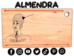 ALMENDRA SPINETTA TABLA DE ASADO CON GRABADO LASER - comprar online