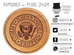 PLATO DE ASADO REDONDO: THE RAMONES