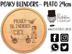 PLATO DE ASADO PEAKY BLINDERS MADERA ALGARROBO - comprar online