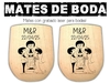 Mates con grabado laser para casamientos wedding regalos souvenirs - comprar online