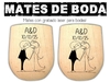 Mates con grabado alser wedding boda casamientos regalos de souvenirs - comprar online