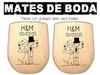 Mates personalizados con grabado laser para bodas - comprar online