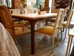 Mesa en hierro y madera - tienda online