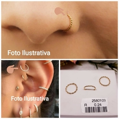 Piercing Fio Torcido 10mm (Cód. 3615)