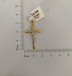 Pingente Crucifixo 2 Cores (Cód. 7240) - comprar online