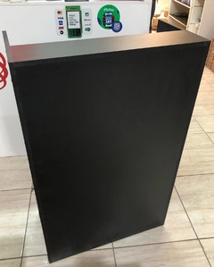 Balcão caixa recuo MDF preto 70cm cód.9461 - comprar online