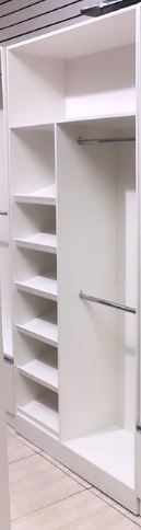 Armário arara Sapateira MDF branco closet prateleira- Ref 123691 - comprar online