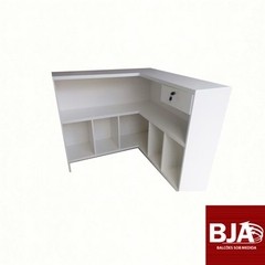 Balcão em L MDF branco - Ref: 145058