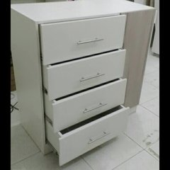 Cômoda gaveteiro gaveteira MDF branco .CÓD CMD14