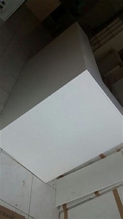 Balcão em L caixa MDF branco com gavetas - Ref 14785 - comprar online