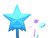 12 Varitas Luminosas Estrella Corazon en internet