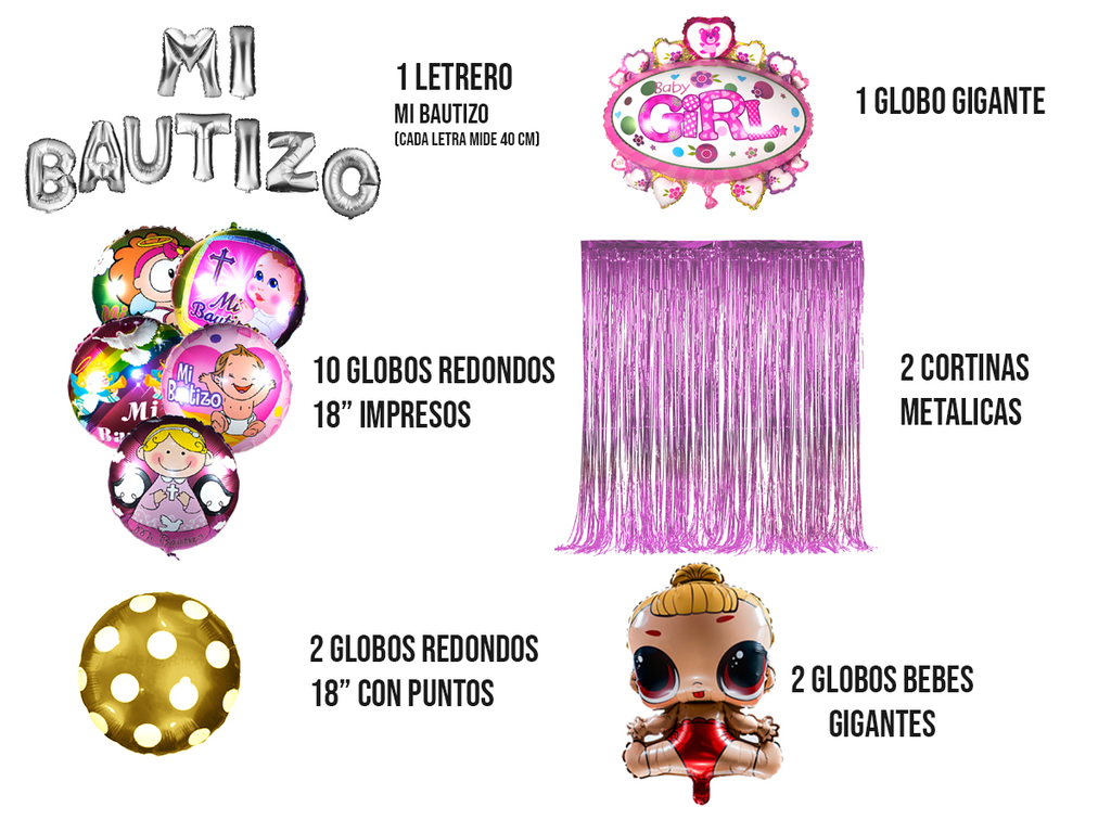 Kit decoración Bautizo Niño - Comprar en ElReyRaton