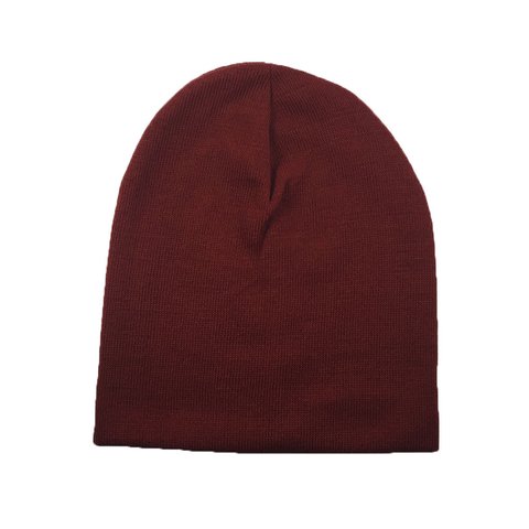 Gorro de Lana (Beanie) Liso tipo Rocky Doble Largo