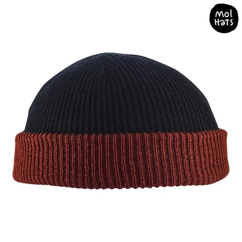 Gorro de Lana (Beanie) Corto Nº2 REVERSIBLE - tienda online