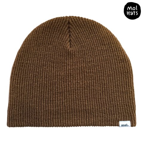 Gorro de Lana (Beanie) Liso Grueso Doble Medio Nº3 - comprar online