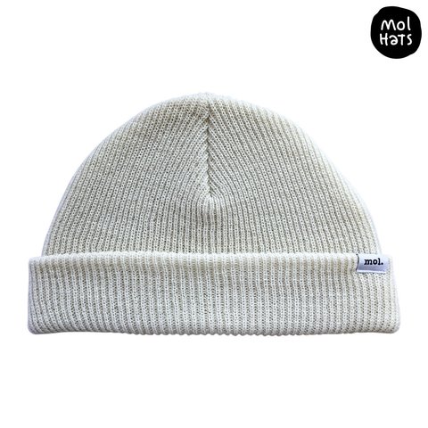 Gorro de Lana (Beanie) Liso Grueso Doble Medio Nº3 - comprar online