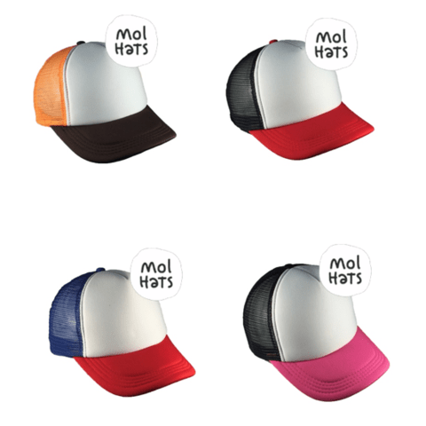 Gorra Trucker 2 Colores + Frente Blanco - comprar online