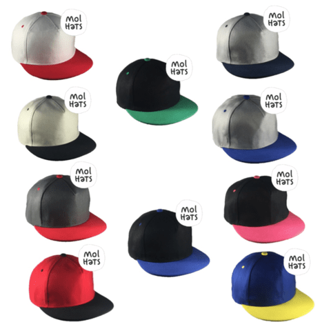 Gorra Snapback Combinadas 2 Colores (5 paneles) - tienda online