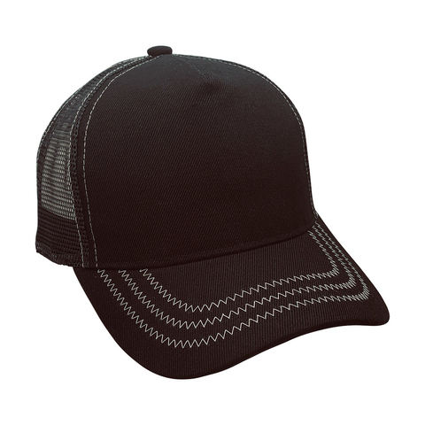 Gorra Trucker con Frente de Tela