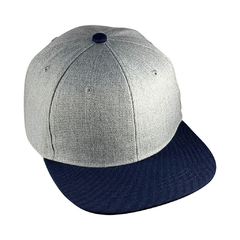 Gorra Snapback Gris Melange Texturado - Mol Hats