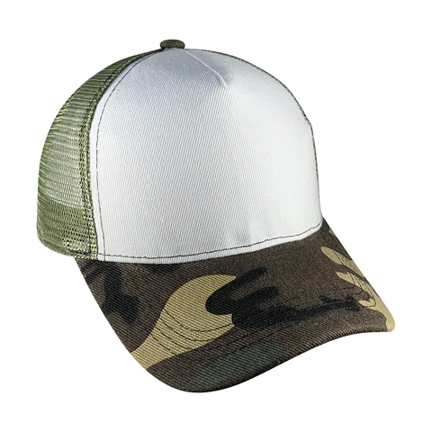 Gorra Trucker con Frente de Tela