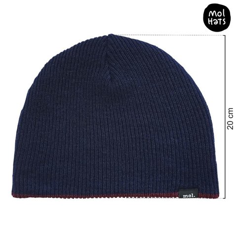 Gorro de Lana (Beanie) Corto Nº2 REVERSIBLE - tienda online