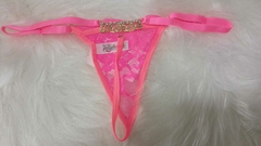 CALCINHA COM STRASS ROSA NEON SAFADA TAMANHO UNICO REF 4196